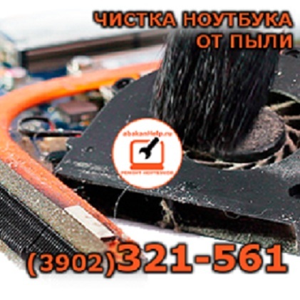 Чистка ноутбука от пыли в Абакане 390232-15-61