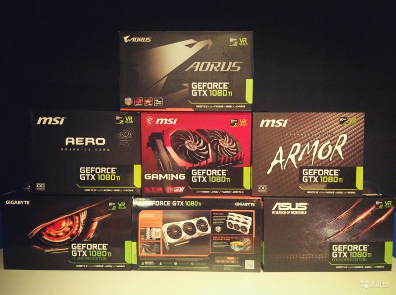 Видеокарты GTX 1060, 1070, 1080 TI
