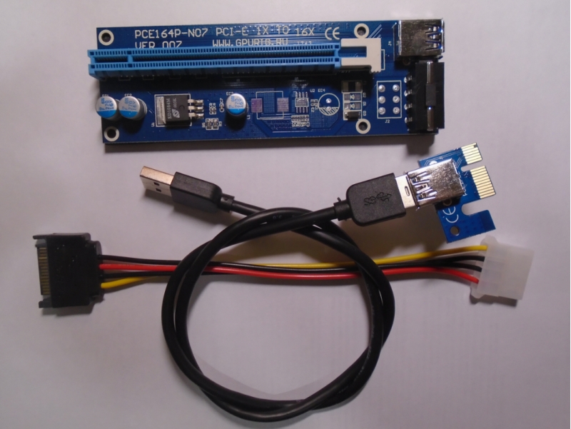 Райзерriser USB3.0 4pinmolex 60см.