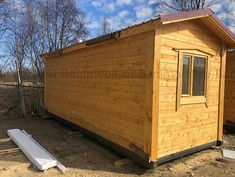 перевозная баня из бруса